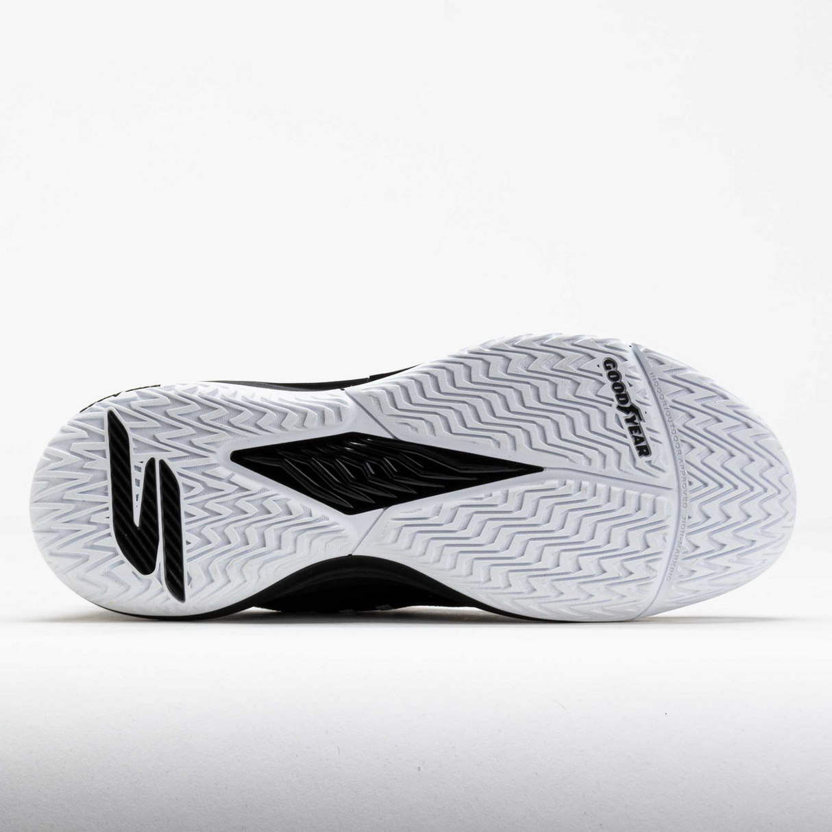 Skechers Baseline Bully Pickleball/Padel/Tennis Shoes Sneakers w/ Goodyear Sole in Black/White