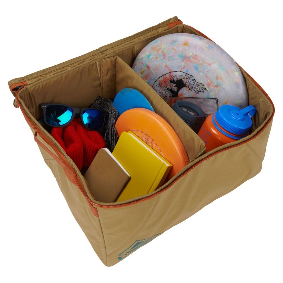 KELTY Window Seat Storage Bin 28L Clear Top 600D Polyester Travel Gear Organizer Cube