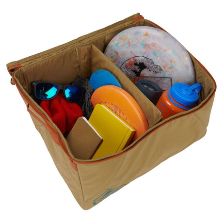 KELTY Window Seat Storage Bin 28L Clear Top 600D Polyester Travel Gear Organizer Cube