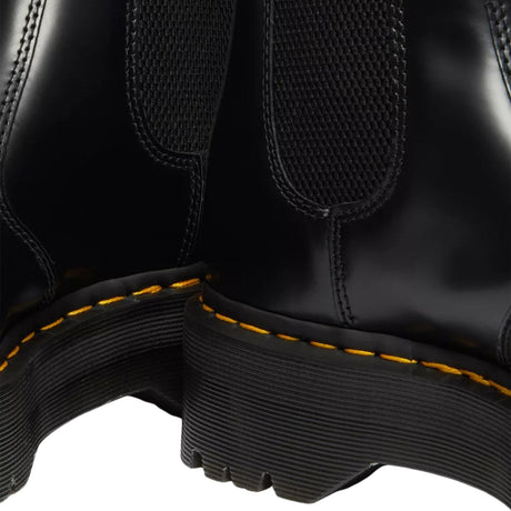 Dr. Martens 2976 Quad Chelsea Boots (Smooth  Leather/Platform Shoes) - Black
