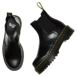 Dr. Martens 2976 Quad Chelsea Boots (Smooth  Leather/Platform Shoes) - Black
