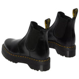 Dr. Martens 2976 Quad Chelsea Boots (Smooth  Leather/Platform Shoes) - Black