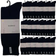 24 Pairs Premium Bamboo Thick Socks Bulk Pack - Navy Blue (Mens Heavy Duty Work Socks w/ Cushion)