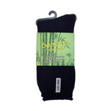 24 Pairs Premium Bamboo Works Socks Bulk Pack - Navy Blue (Mens Heavy Duty Thick Socks w/ Cushion & Anti-Odour)