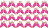 24 Pairs Hot Pink Fishnet Gloves Bulk Pack - Fingerless Wrist Length (70s & 80s Costume/Party)