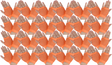 24 Pair Fishnet Gloves Fingerless Wrist Length 70s 80s Costume Party - Orange
