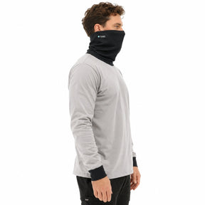 Caterpillar Mens ViralOff¨ Long Sleeve Gaiter Tee with Face Covering Top Shirt CAT - Drizzle - Large