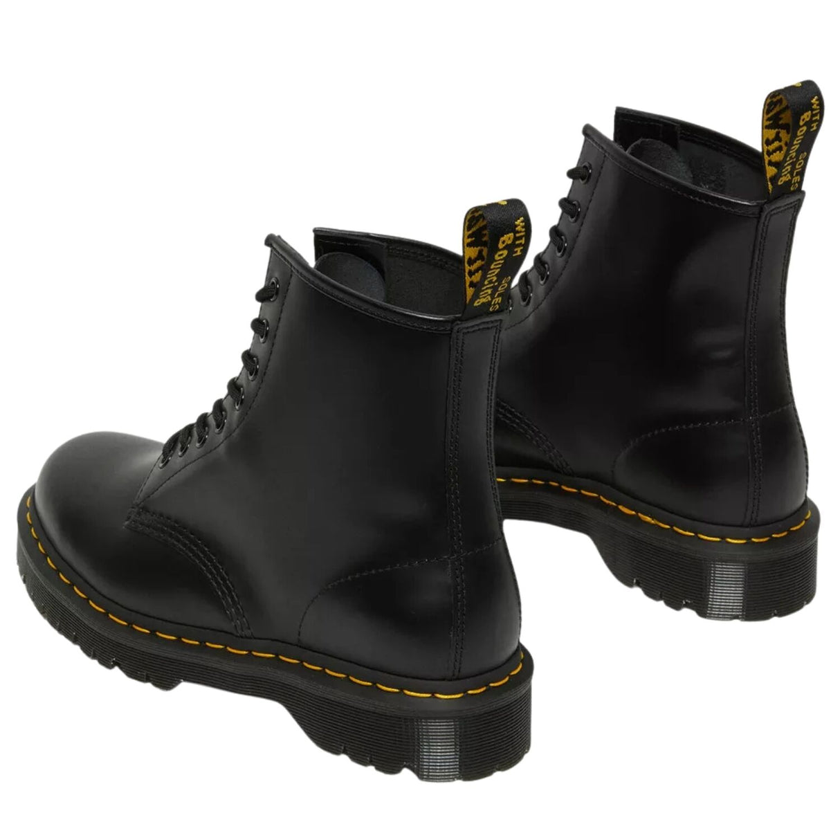 Dr. Martens 1460 Bex Smooth Leather Boots (8 Eye Platform Shoes) - Black