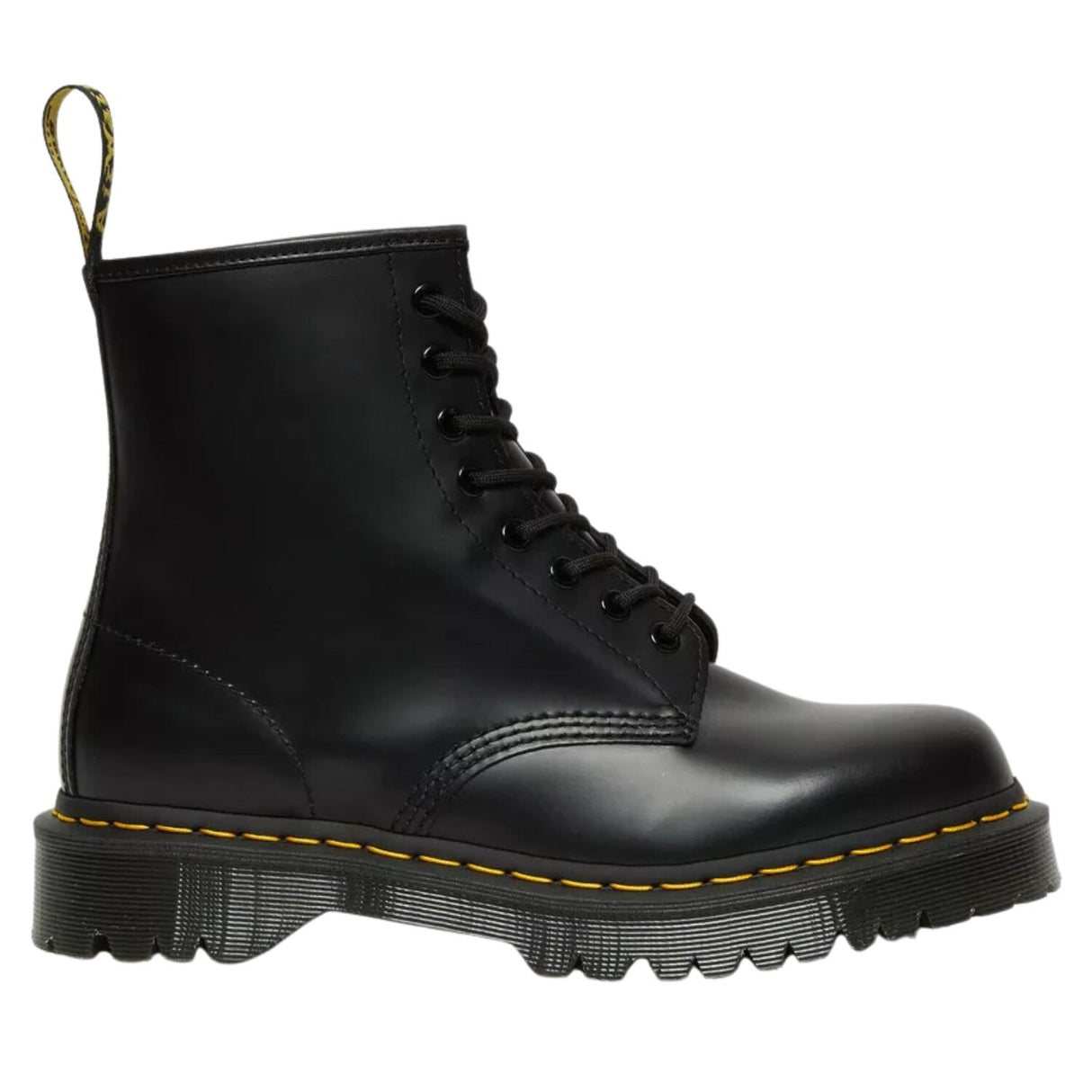 Dr. Martens 1460 Bex Smooth Leather Boots (8 Eye Platform Shoes) - Black