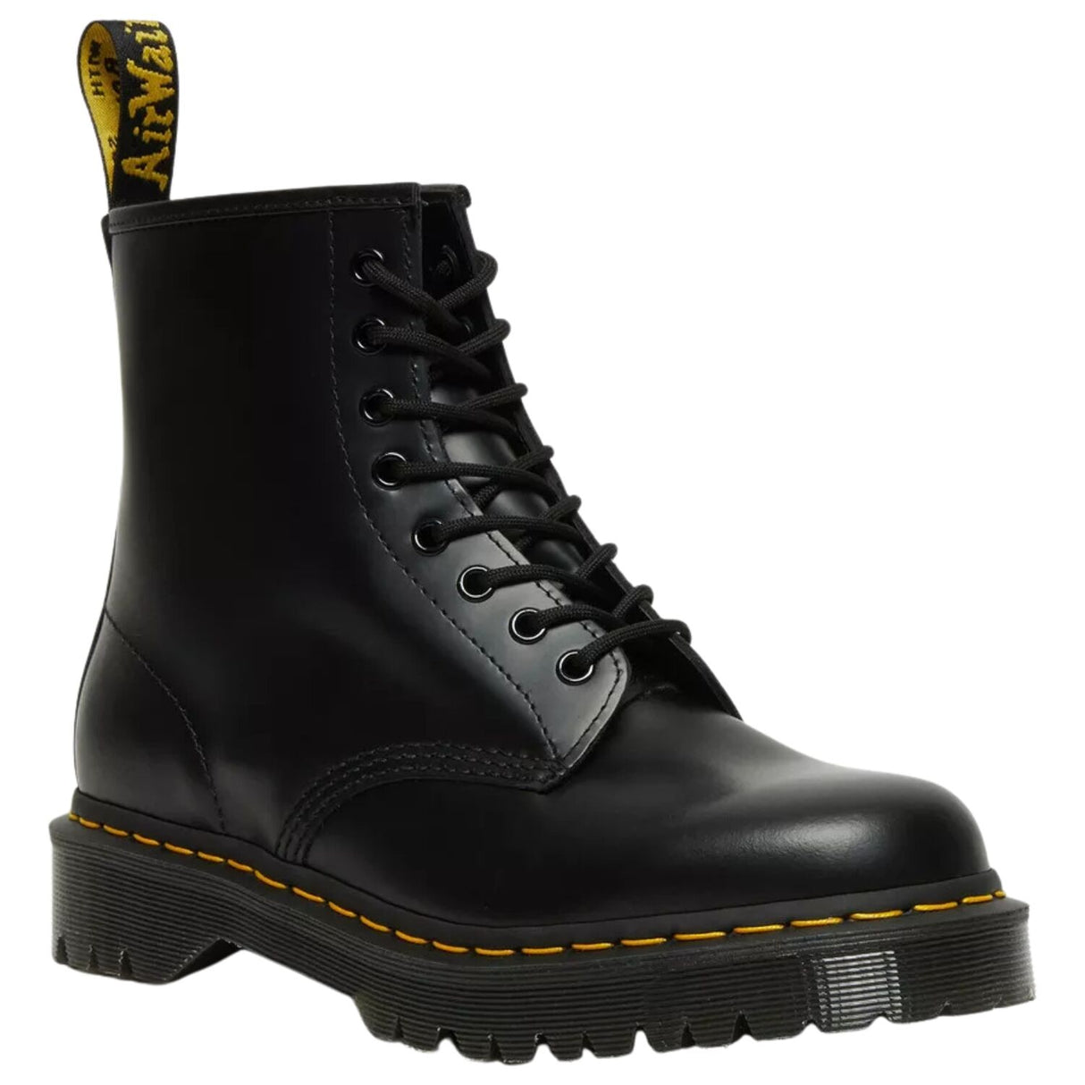 Dr. Martens 1460 Bex Smooth Leather Boots (8 Eye Platform Shoes) - Black
