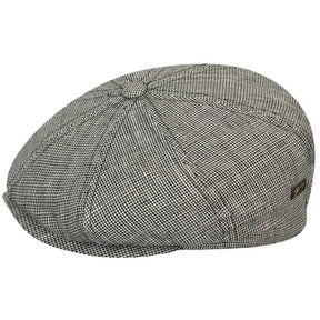 Bailey Rockburn Mens Ivy Newsboy Flat Cap Hat - Grey/Black/Taupe