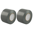 2x Silver Joint Clipper Duct Tape (48mm x 30m) Pack - PVC Seal Insulating