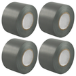4x Silver Joint Clipper Duct Tape (48mm x 30m) Bulk Pack - PVC Seal Insulating
