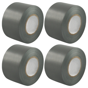 4x Silver Joint Clipper Duct Tape (48mm x 30m) Bulk Pack - PVC Seal Insulating