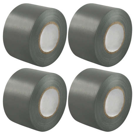 4x Silver Joint Clipper Duct Tape (48mm x 30m) Bulk Pack - PVC Seal Insulating