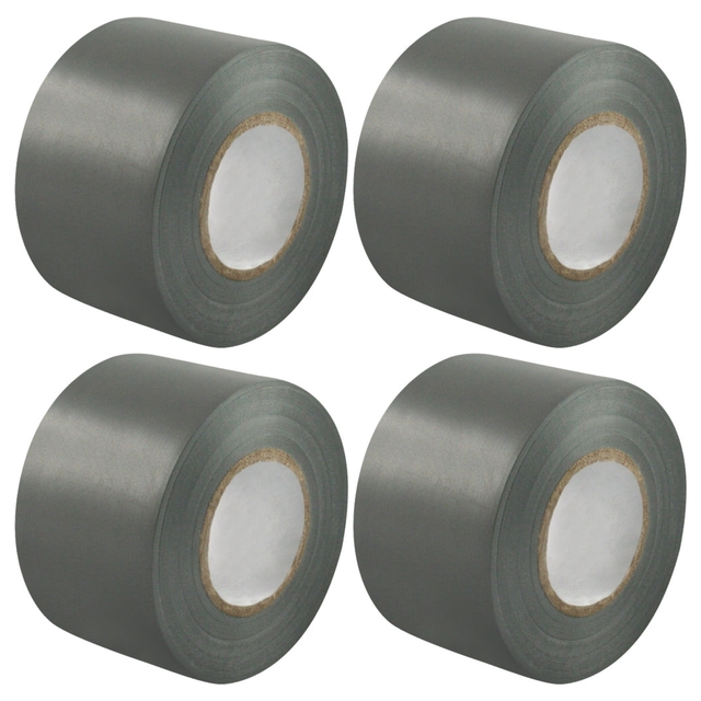4x Silver Joint Clipper Duct Tape (48mm x 30m) Bulk Pack - PVC Seal Insulating