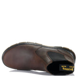 Dr Martens Embury Tract Chelsea Crazy Horse Leather Boots Shoes in Dark Brown