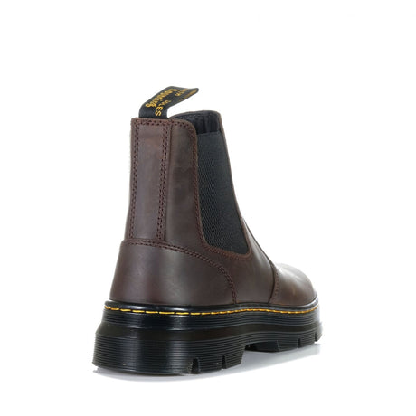Dr Martens Embury Tract Chelsea Crazy Horse Leather Boots Shoes in Dark Brown