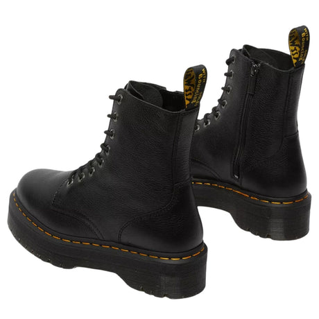 Dr. Martens Jadon III Pisa 8 Eye Leather Platform Boots in Black