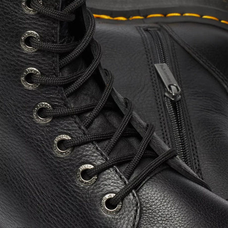 Dr. Martens Jadon III Pisa 8 Eye Leather Platform Boots in Black