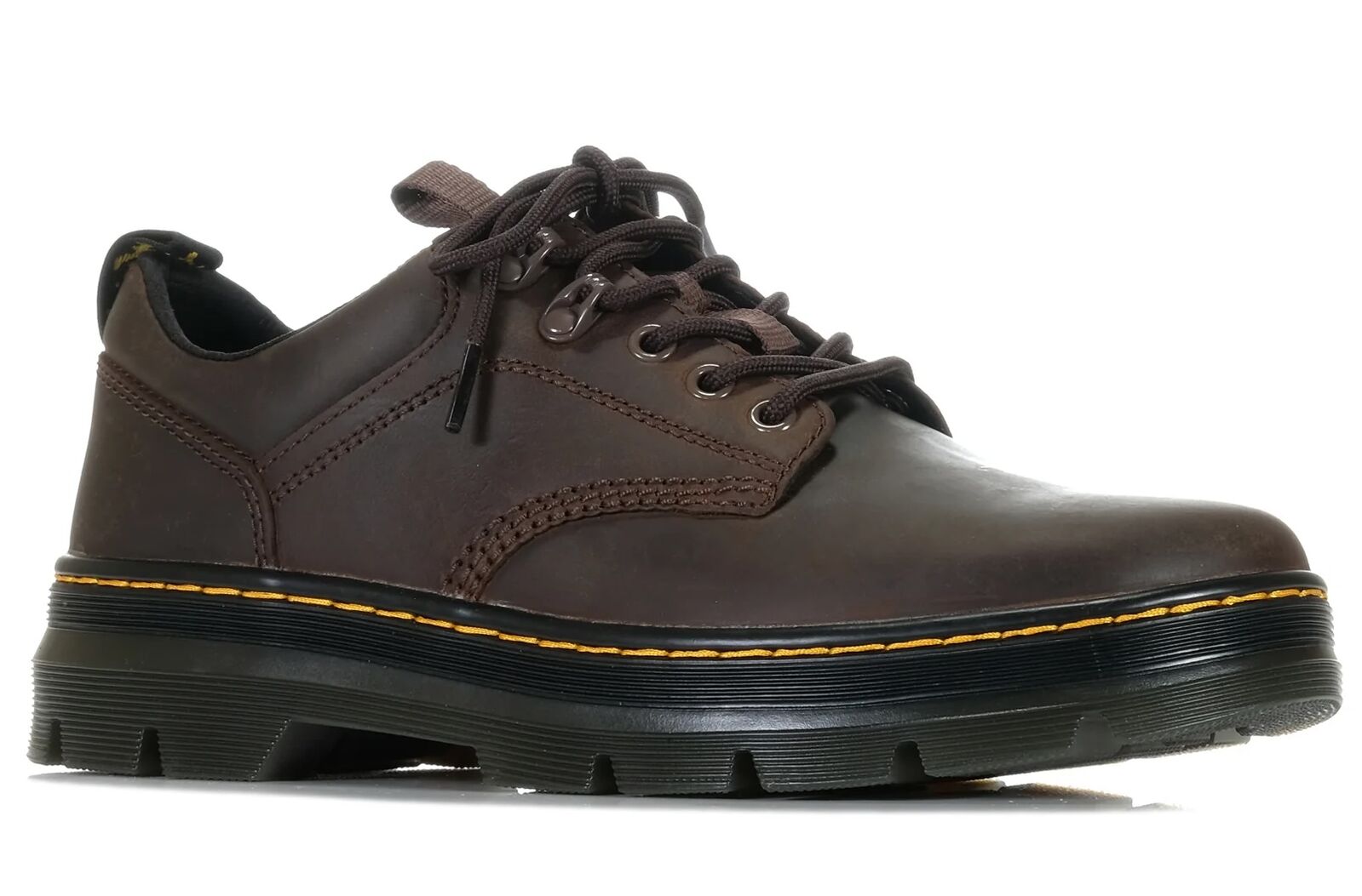靴 DR.MARTENS REEDER 5 Thai Shoes Dr. Martens Reeder 5 Tie Shoes (Crazy Horse Leather) - Dark Brown