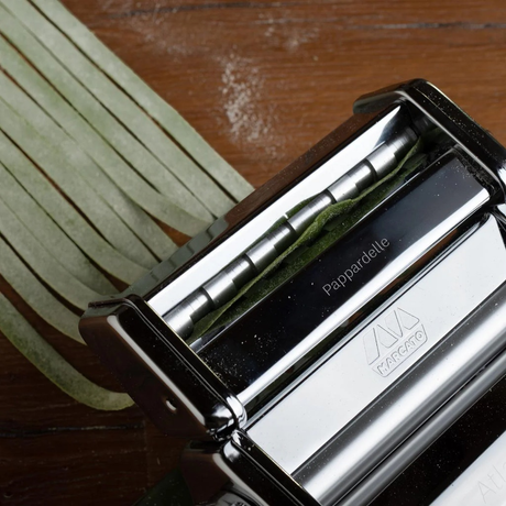 Marcato Atlas 150 Multipast Gift Set w/ 3 Roller Attachments + Pasta Machine - Silver