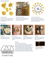 Marcato Atlas 5 Types Gift Set - Pasta Machine w/ 2 Roller Attachments (Makes 5 Types of Pasta)
