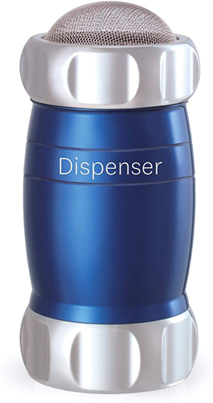 Marcato Aluminium Flour Dispenser/Shaker for Pasta & Baking (Sugar Sifter) - Blue