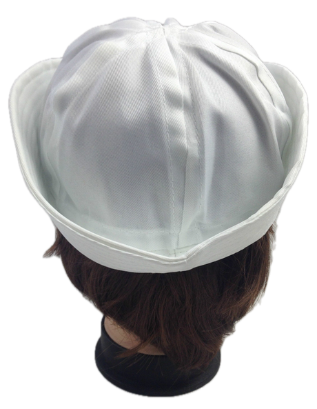 6x White Sailor/Marine Gob Hat Bulk Pack - Unisex Navy/Hens Night Captain (Halloween & Fancy Dress)