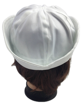 White Sailor/Marine Gob Hat - Unisex Navy/Hens Night Captain (Halloween & Fancy Dress)