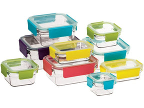 Glasslock 9 Piece Ovensafe Tempered Glass Food Storage Set