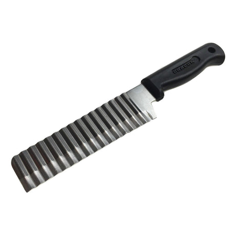 JELLY KNIFE Stainless Steel Blade Cooked Potato Vegetable Crinkle Wavy Cutter Slicer with Handle