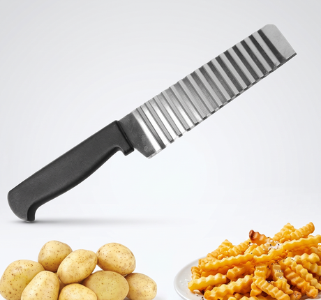 Jelly Knife - Stainless Steel Blade (Crinkle Wavy Vegetable Slicer & Cutter)