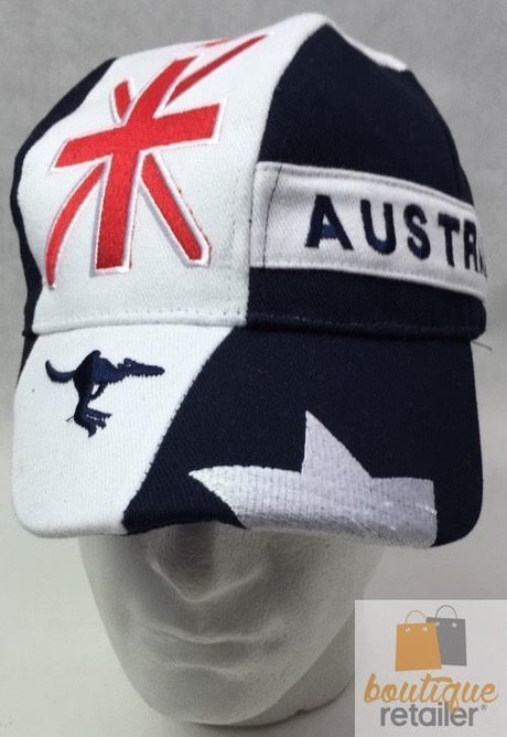 Australia Flag Baseball Cap Hat Summer Aussie Day Souvenir Gift 100% COTTON