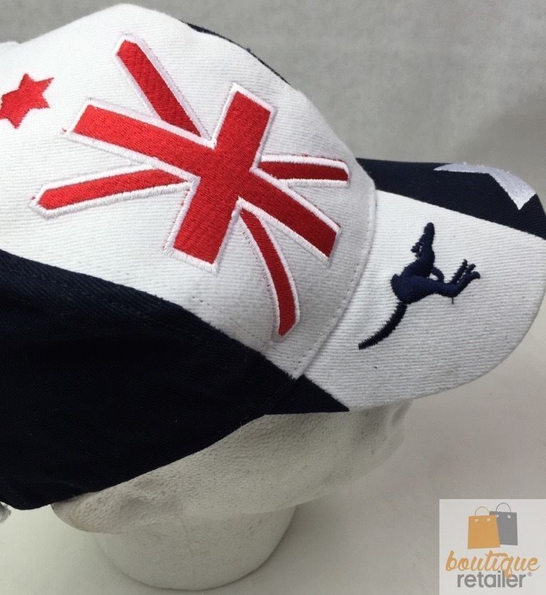 Australia Flag Baseball Cap Hat Summer Aussie Day Souvenir Gift 100% COTTON