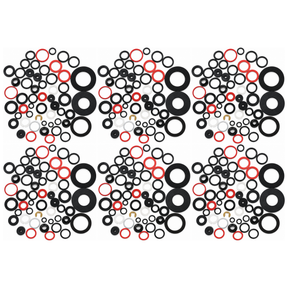330 pcs O-Ring & Washer Set Bulk Pack - Assorted Sizes/Colours (Nitrile Rubber & Other Seals)