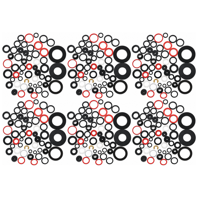330 pcs O-Ring & Washer Set Bulk Pack - Assorted Sizes/Colours (Nitrile Rubber & Other Seals)