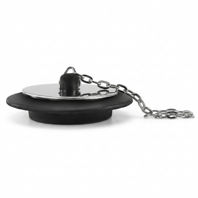 40mm Sink Plug w/ Stainless Steel Chain for Kitchens or Bathrooms