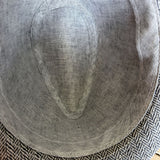 Mens Herringbone Stingy Brim Trilby Hat - Grey