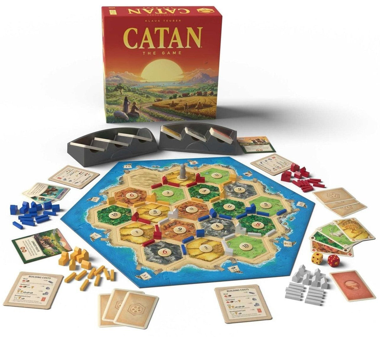 Catan 6th Edition Board Game Strategy Family Kids Adults 3-4 Players Ages 10+