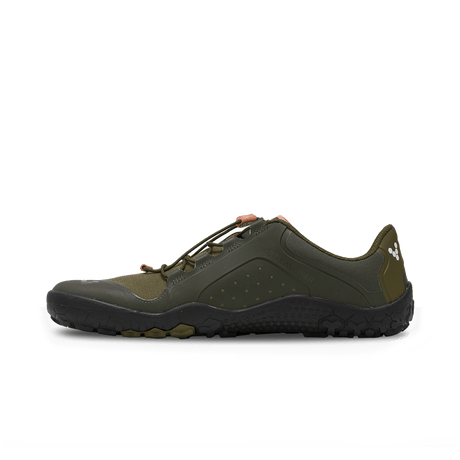 Vivobarefoot Mens Primus Trail III All Weather FG Barefoot Shoes - Dark Olive (Trail Runners)