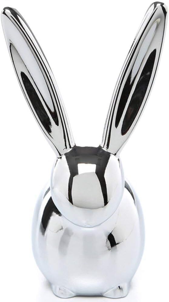 Umbra Zoola 3" Long Ear Bunny Chrome Ring Holder (Rabbit Jewellery Holder)