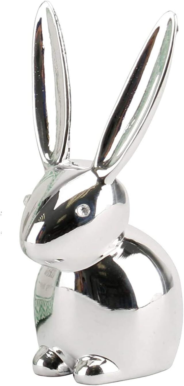 Umbra Zoola 3" Long Ear Bunny Chrome Ring Holder (Rabbit Jewellery Holder)