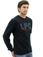 Liverpool FC Mens Crew LFC Sweatshirt Jumper - Navy (Soccer Football Top)