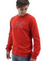 Liverpool FC Mens Crew Jumper Sweatshirt Winter Warm Soccer Football LFC - Red