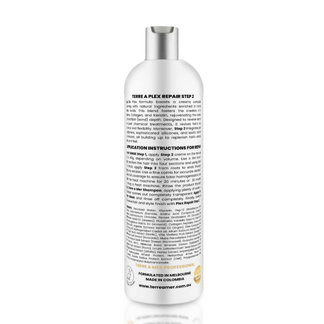 terreamer Plex Repair Step 2 500ml - Hair Bond Treatment (Amino Acids, Collagen & Keratin)