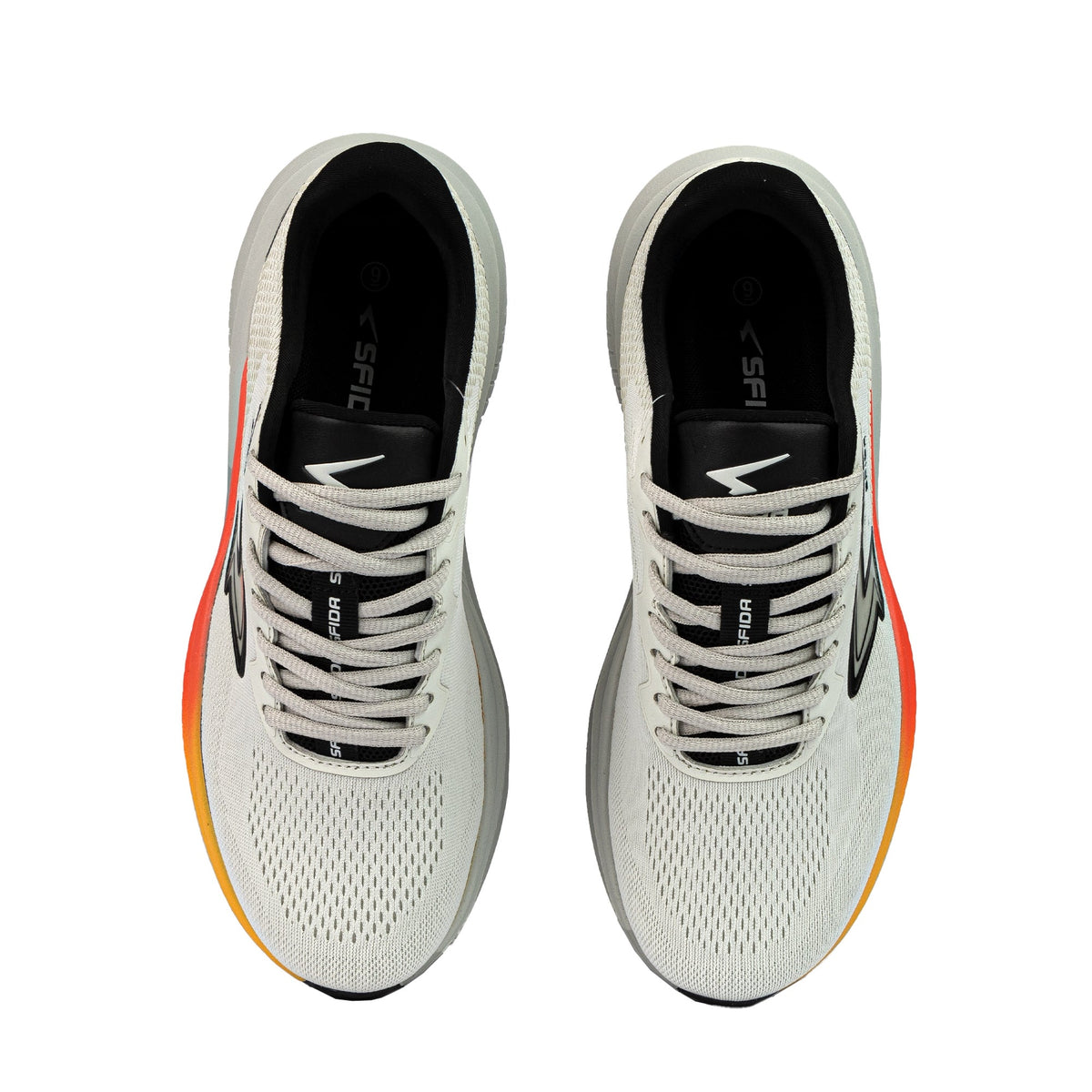 Sfida Brazen Mens Runners - Stone/Orange (Running Shoes/Sneakers)