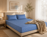 Baltic Pure Cotton Fitted Bed Sheet + Pillowcase Set