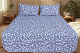 Geo Abstract Pure Cotton Fitted Bed Sheet + Pillowcase Set