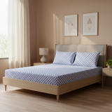 Indi Pure Cotton Fitted Bed Sheet + Pillowcase Set